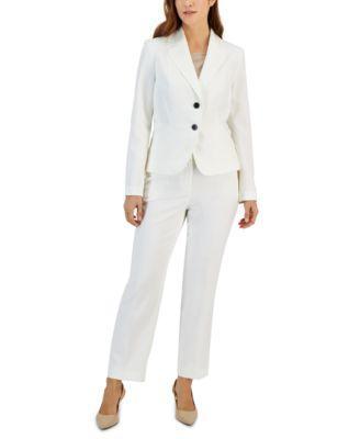 Women's Two-Button Blazer & Pants Suit, Regular & Petite Product Image