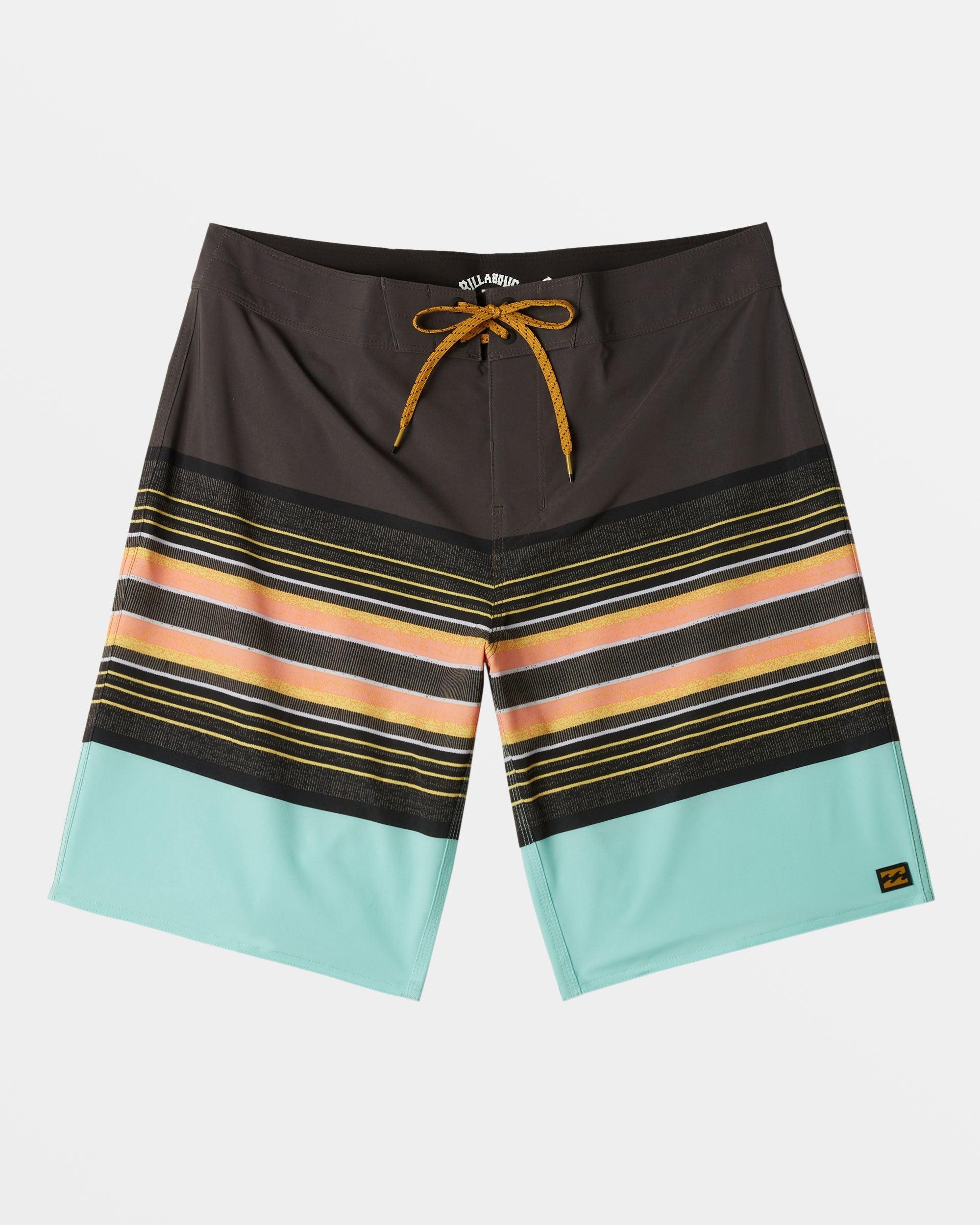 All Day Stripe Pro 20" Boardshorts - Washed Black Male Product Image