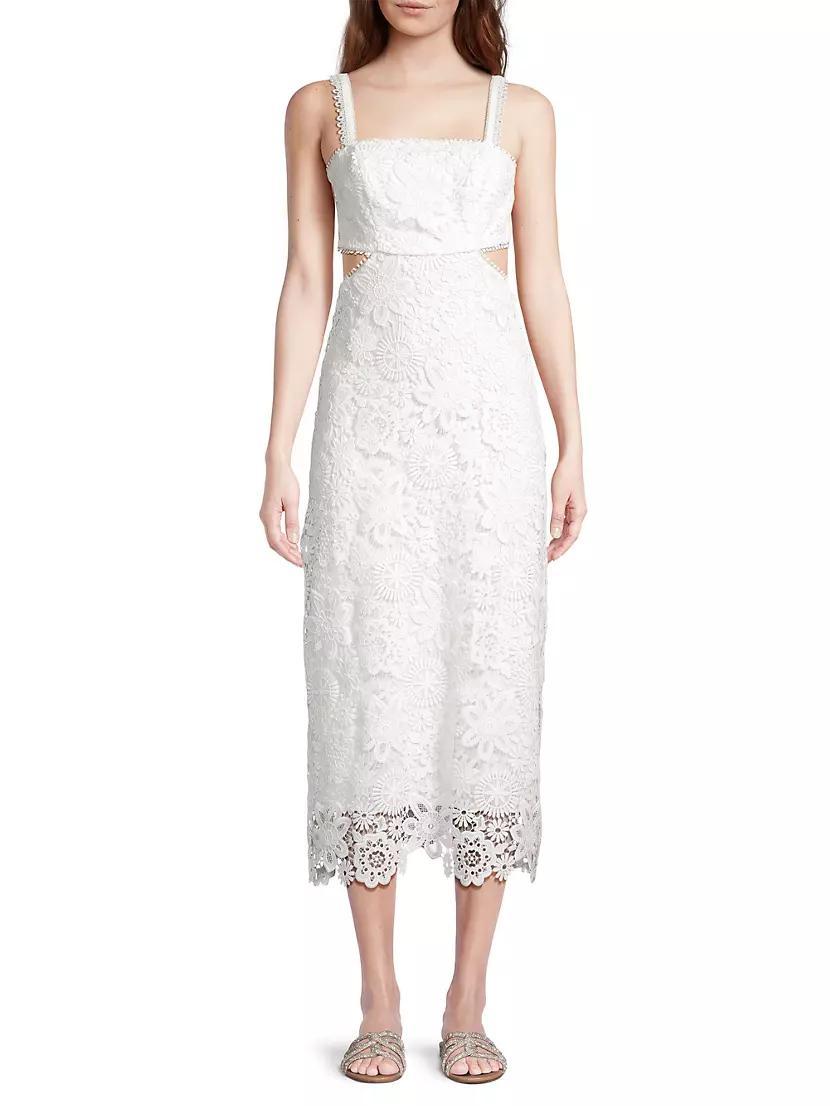 Eternus Moss Cut-Out Lace Maxi Dress Product Image