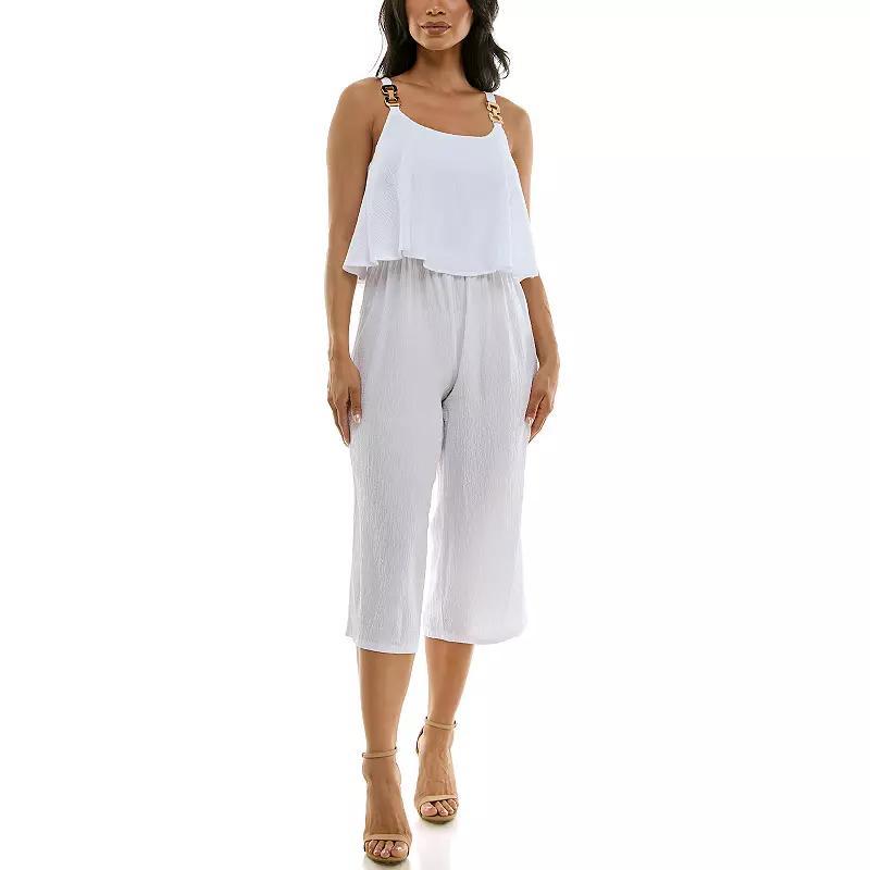 Womens Nina Leonard Popover Jumpsuit Product Image