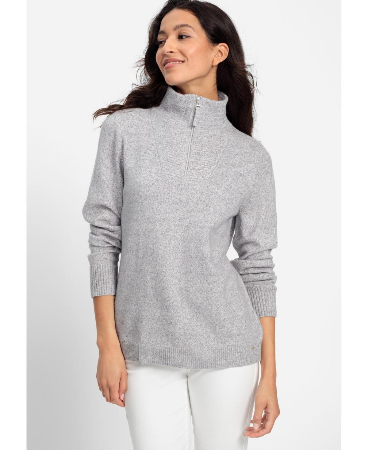 Olsen Womens Long Sleeve Quarter Zip Sweater product image