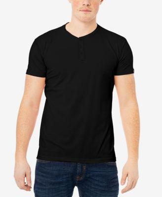 X-Ray Mens Basic Henley Neck Short Sleeve T-shirt Product Image