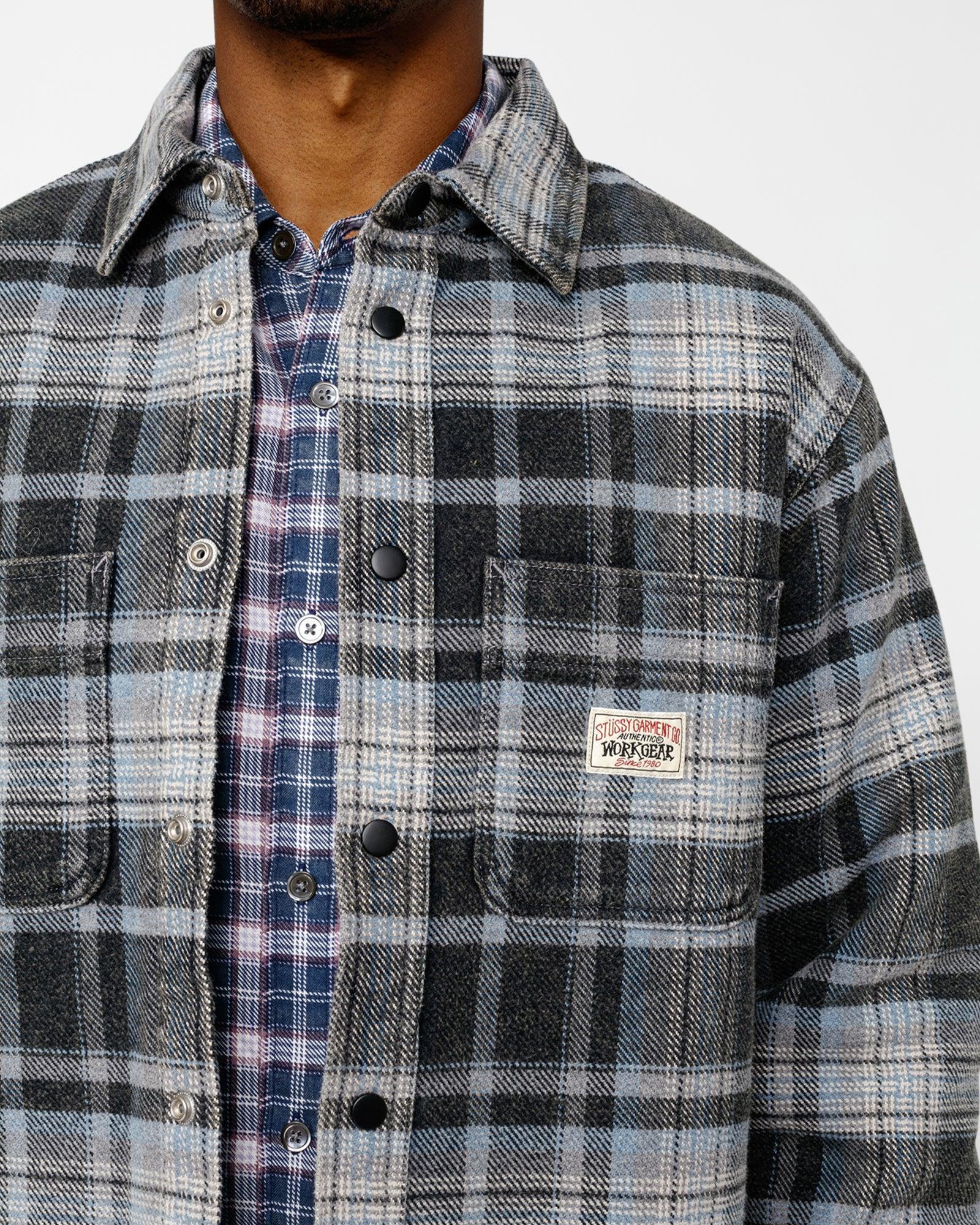 HEAVY WASHED PLAID SHIRT Male Product Image