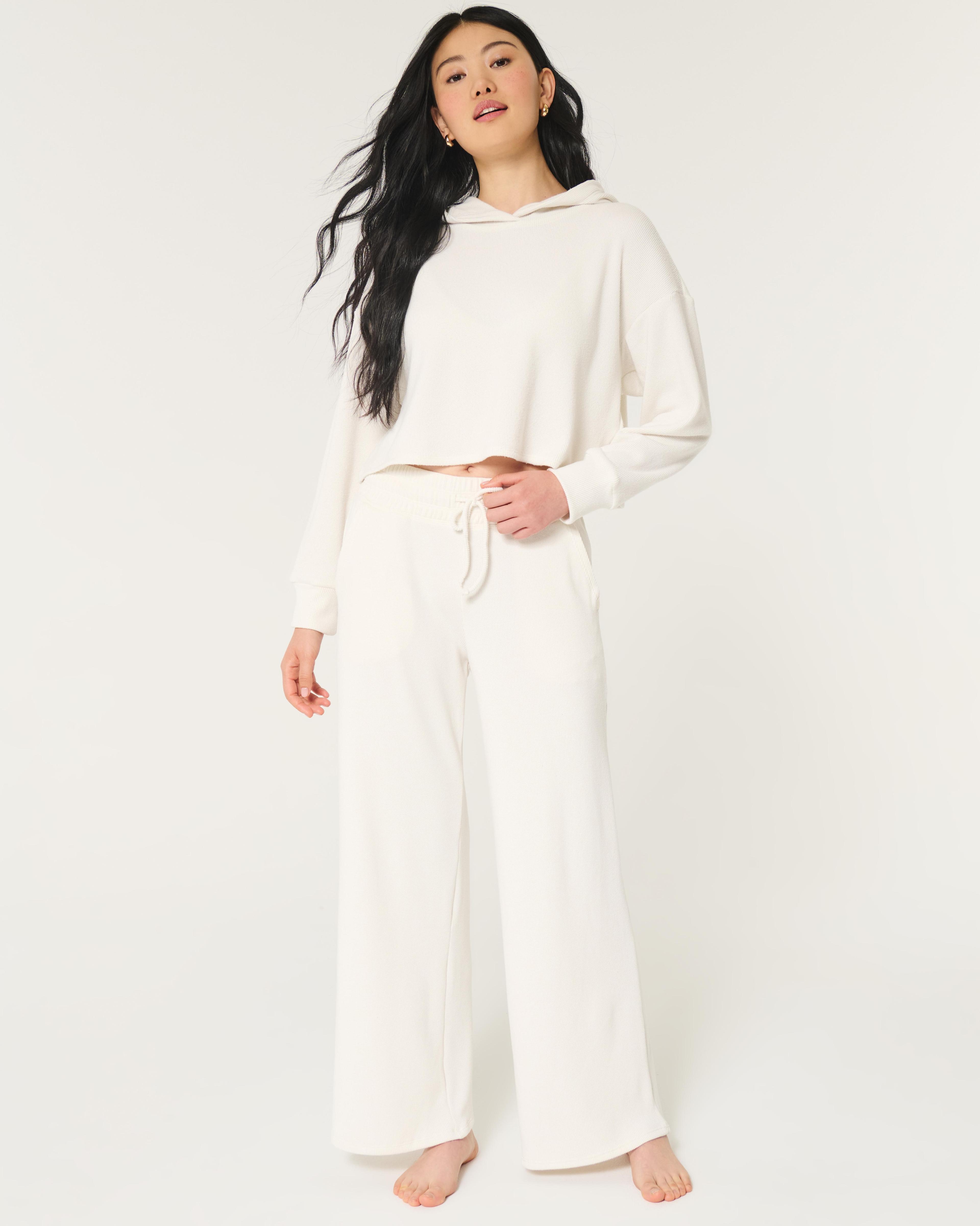 Gilly Hicks Waffle Wide-Leg Pants Product Image