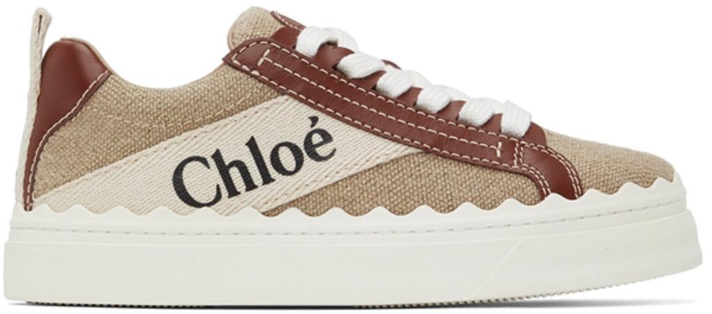 Brown Lauren Sneakers In 90u White - Brown 1 Product Image