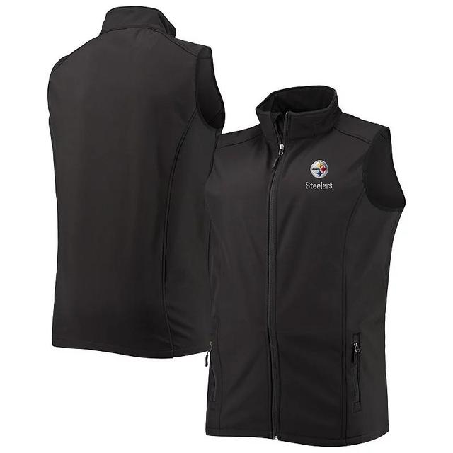 Mens Dunbrooke Black Pittsburgh Steelers Big & Tall Archer Softshell Full-Zip Vest Product Image