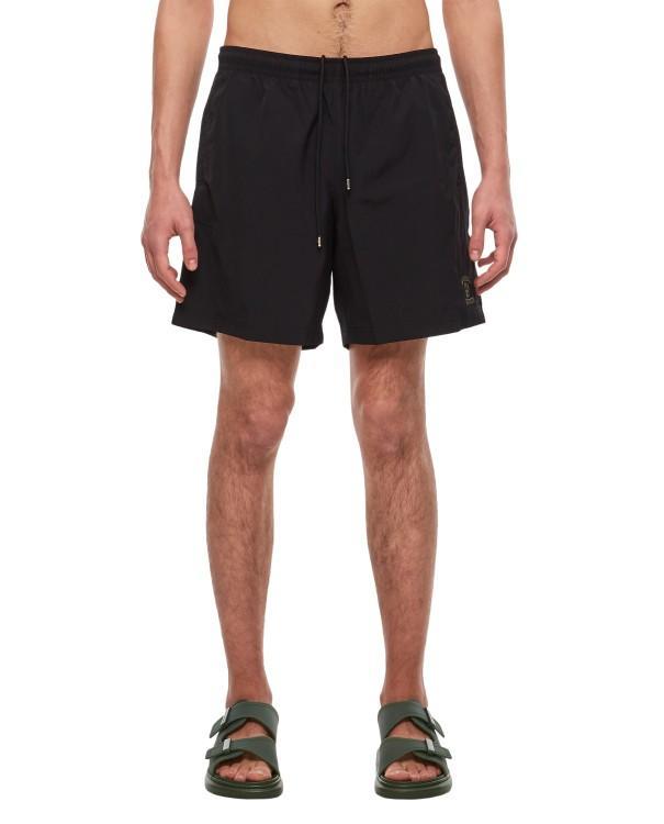 Varsity Skull Swimshorts In Brown Product Image