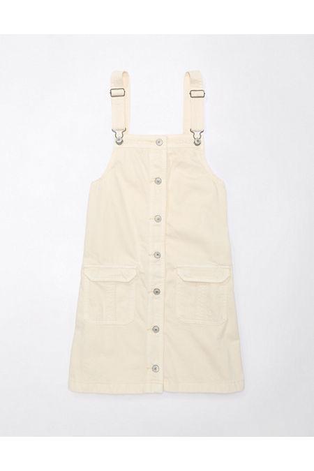 AE Button-Up Pinafore Dress Womens Product Image