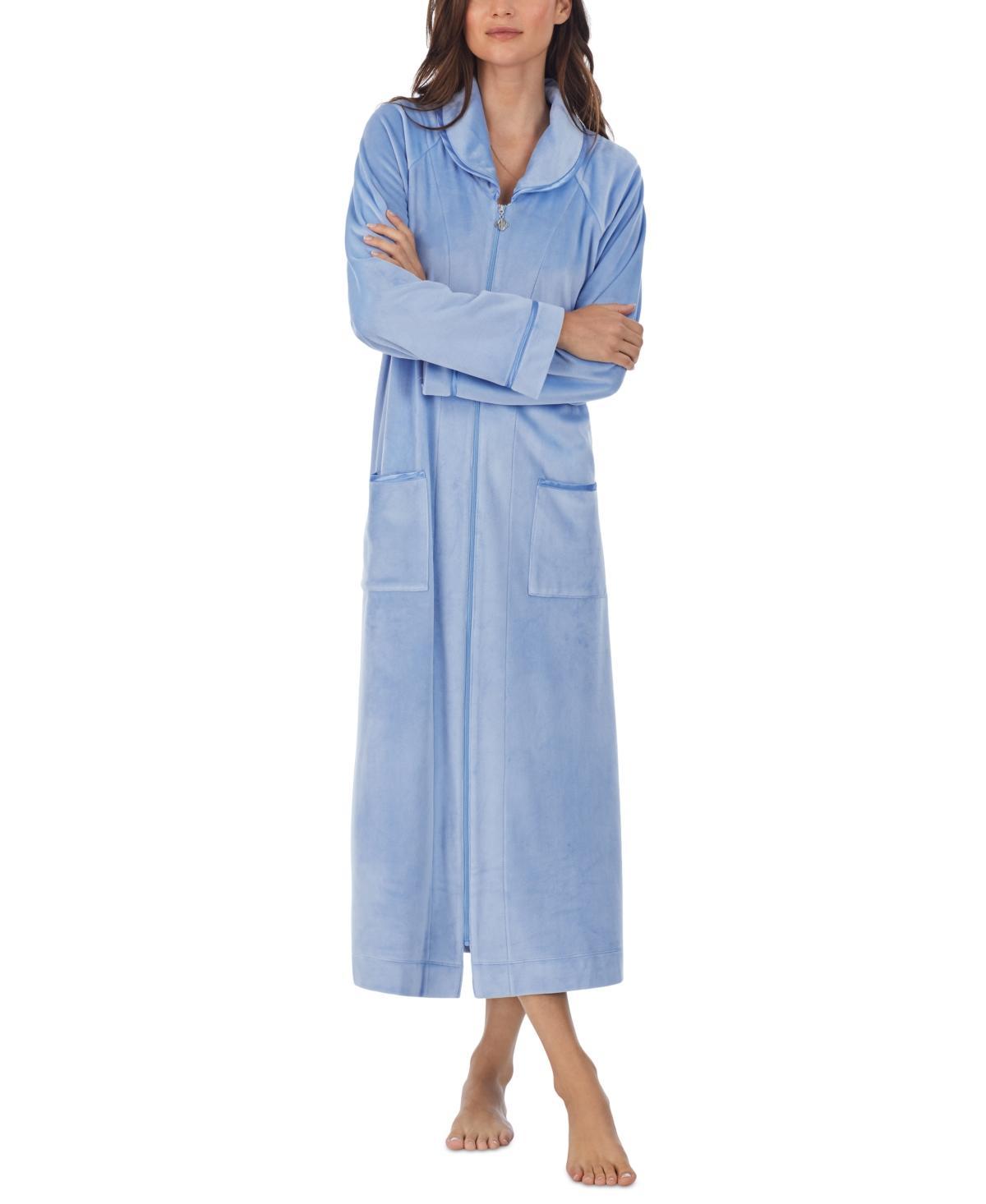 Eileen West Womens Zip-Front Velour Ballet Robe Product Image