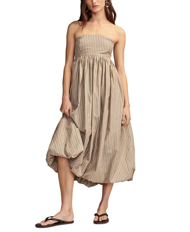 Women's Poplin Bubble Hem Maxi Dress Product Image