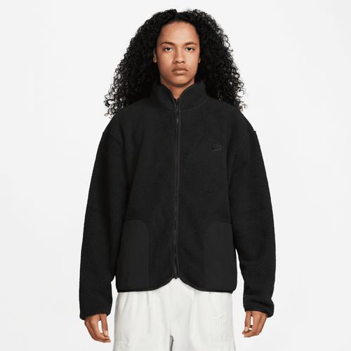 Nike Mens Nike Club Plus Sherpa Winter Jacket - Mens Black/Black Product Image