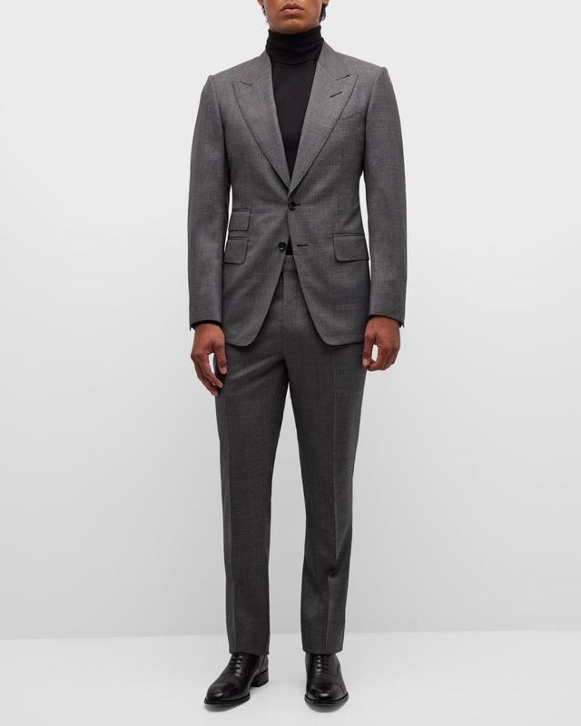 Mens Shelton Micro Basketweave Classic Fit Suit Product Image