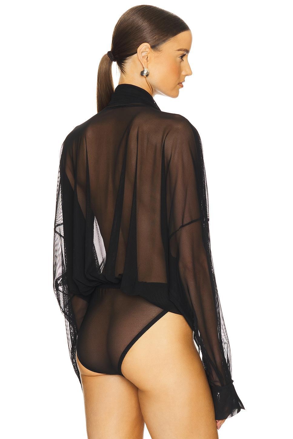 Super Oversized Bf Shirt Bodysuit Norma Kamali Product Image