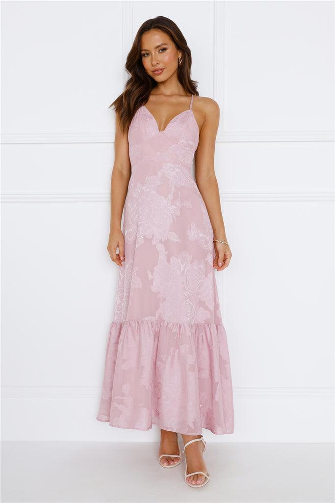 Isla Maxi Dress Pink Product Image