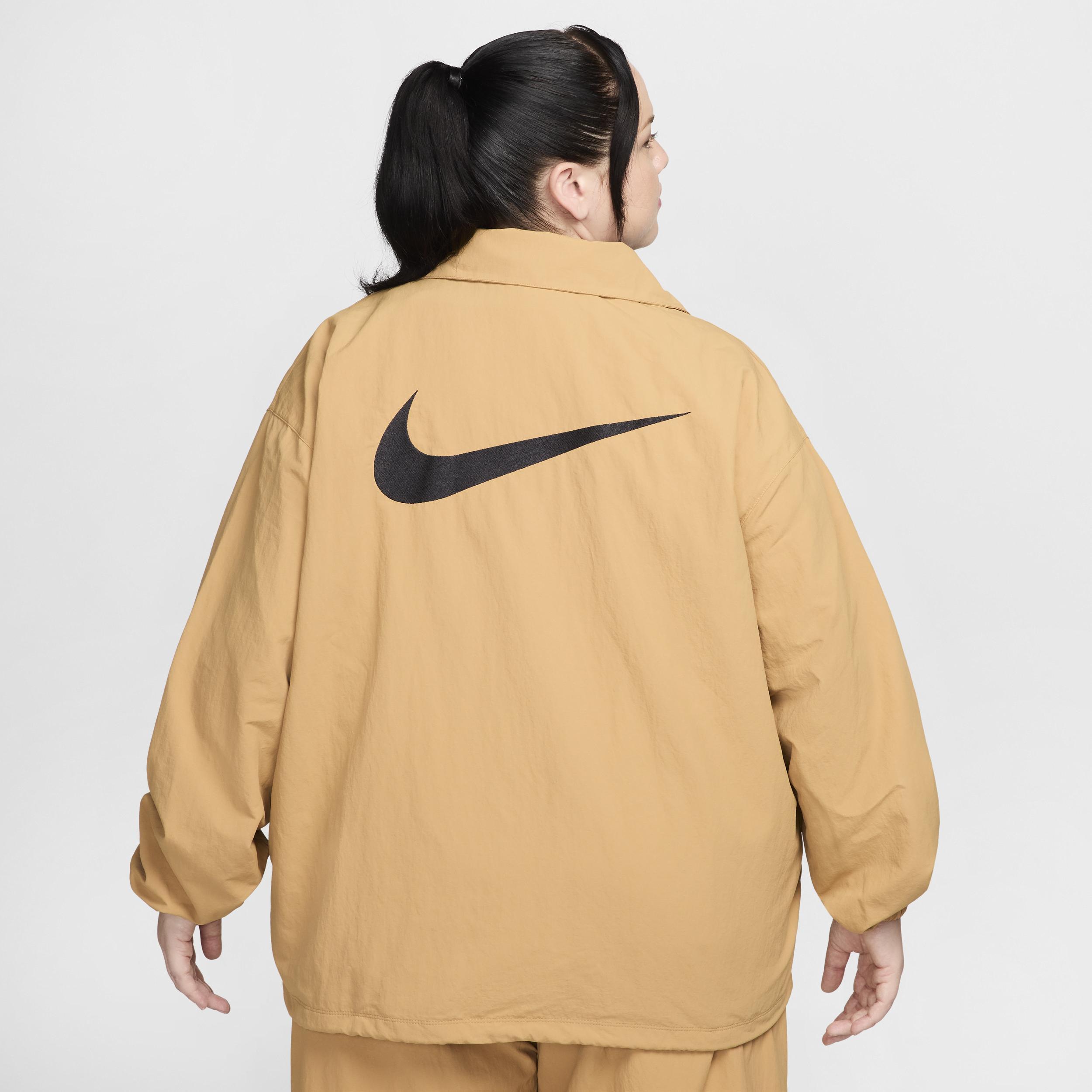 Womens Nike Sportswear Essential Oversized UV Woven Coaches Jacket (Plus Size) Product Image