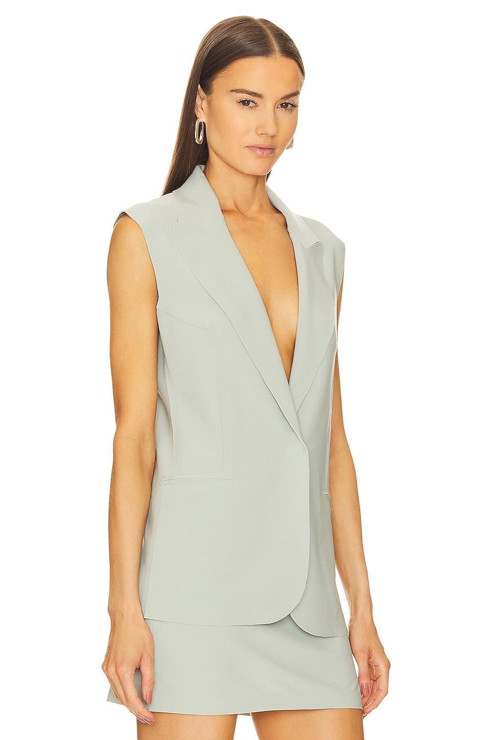 Sleeveless Single Breasted Jacket Norma Kamali Product Image