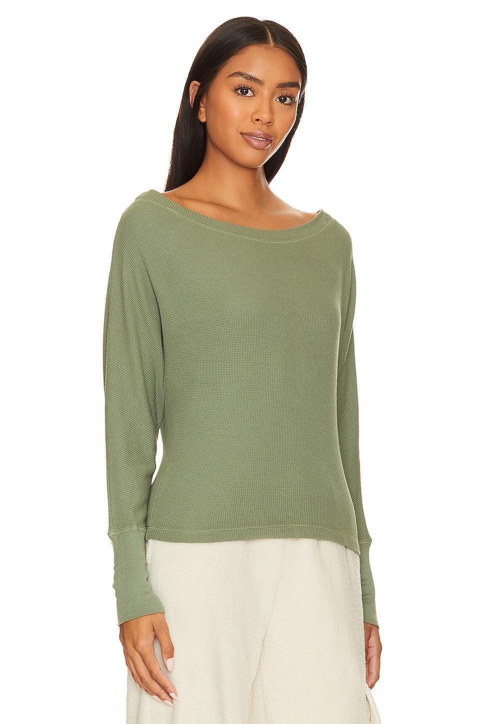 Boat Neck Long Sleeve Top Bobi Product Image