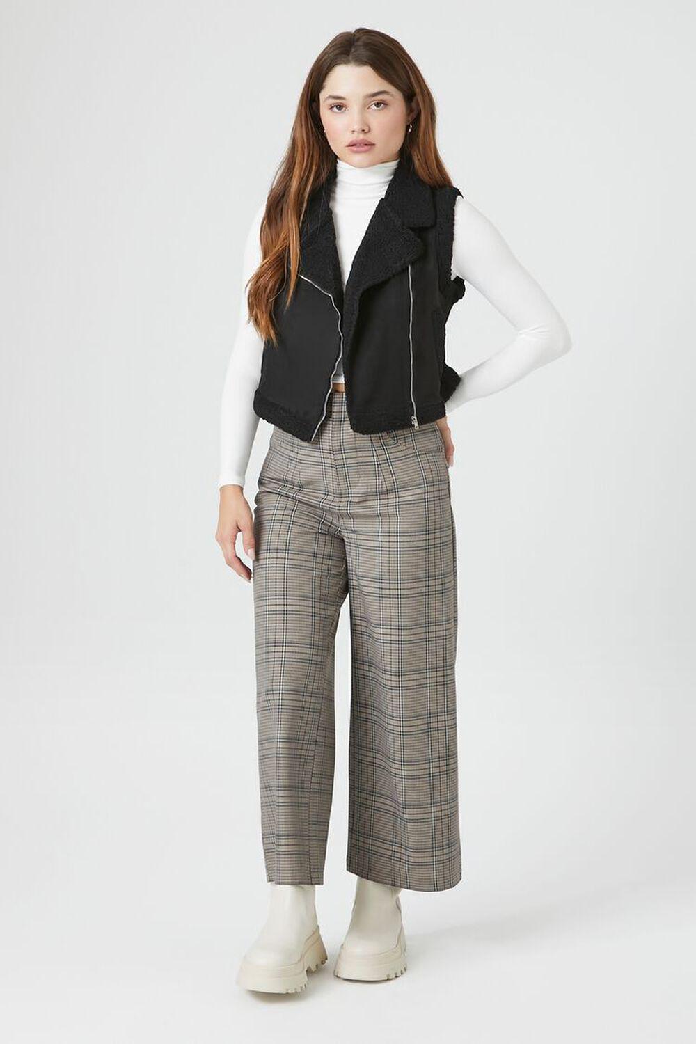 Faux Shearling & Suede Vest | Forever 21 Product Image