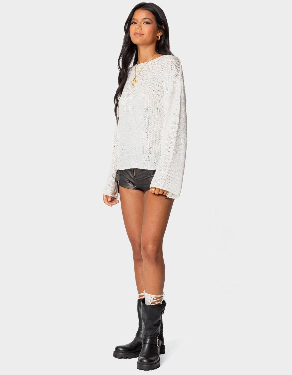 EDIKTED Drop Shoulder Light Knit Sweater Product Image