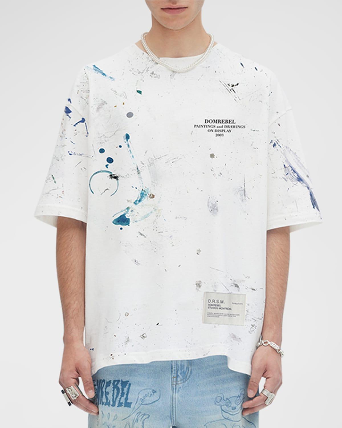 Mens Rag Logo Splatter T-Shirt Product Image