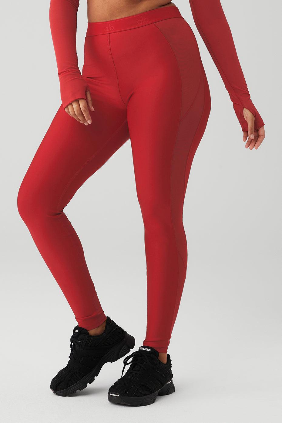 Airlift High-Waist Ballet Dream Legging - Classic Red Product Image