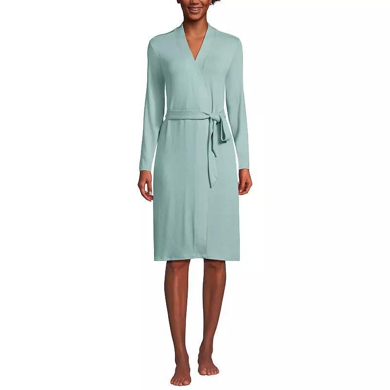 Womens Lands End Cozy Faux Cashmere Robe Product Image