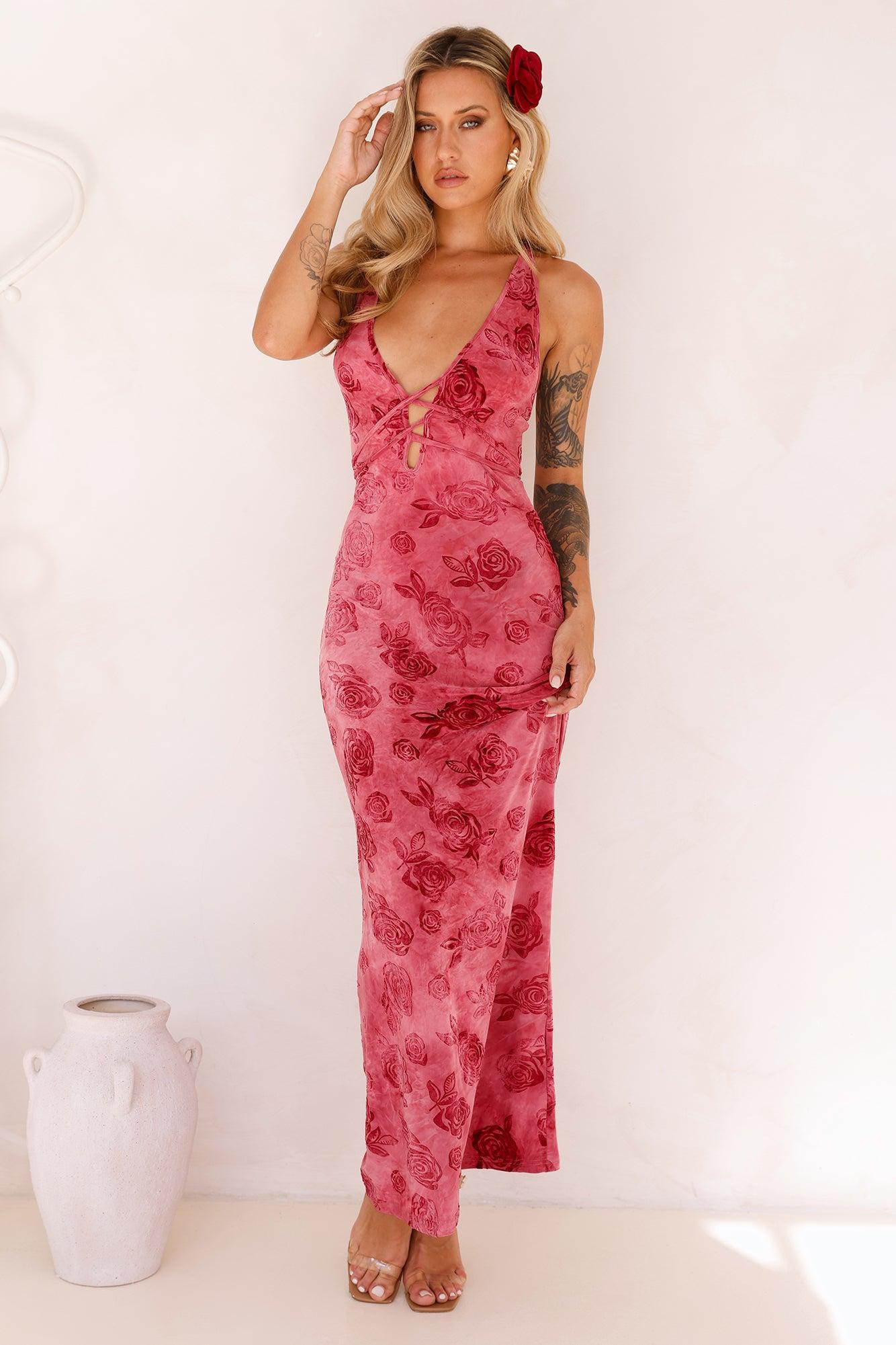 One Winner Maxi Dress Pink Product Image