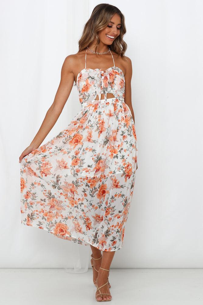 Make No Promises Maxi Dress Orange Product Image