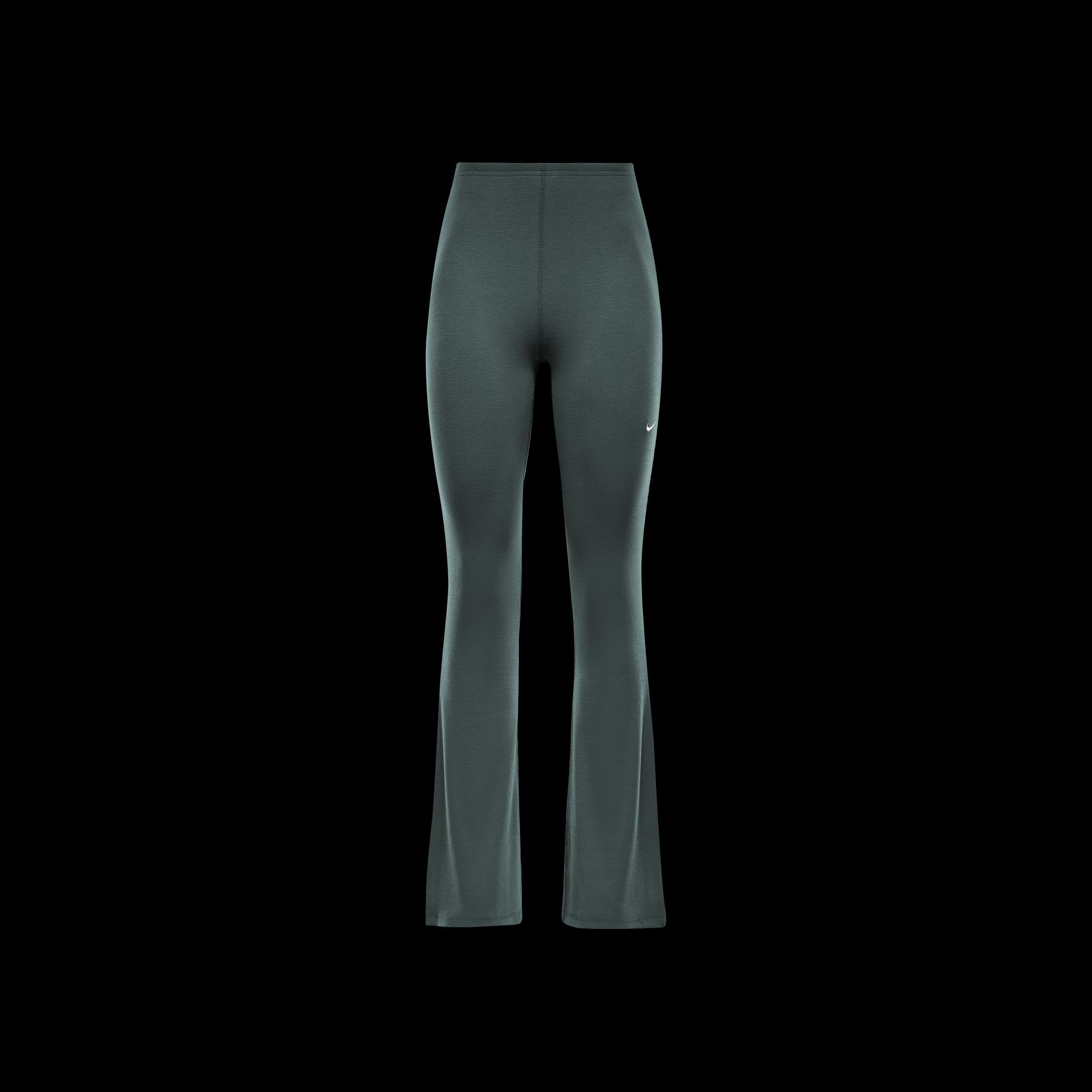 Women's Nike Sportswear Chill Knit Tight Mini-Rib Flared Leggings Product Image