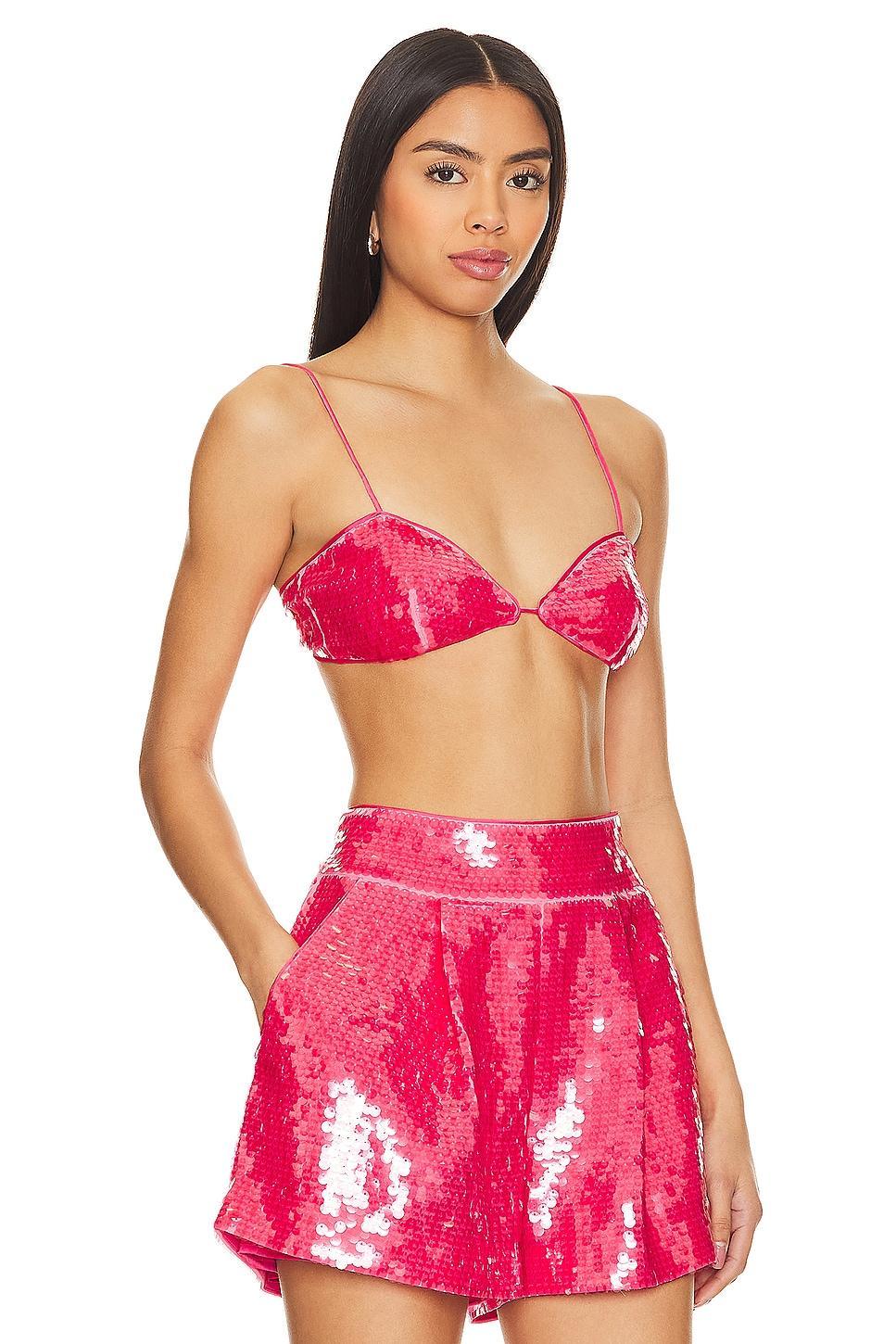 Sequin String Bikini Top Susana Monaco Product Image