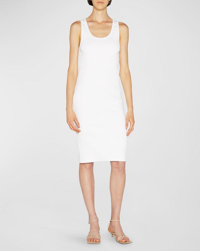 Womens Sleeveless Ribbed-Knit Dress Product Image