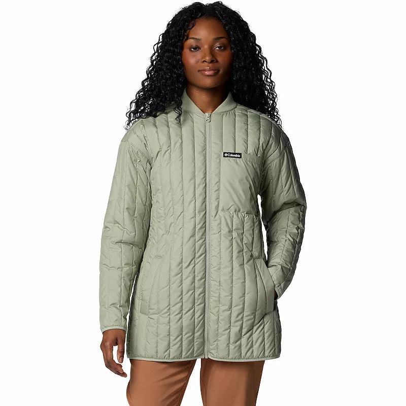 Womens Columbia Peony Park Overshirt Dark Grey Product Image