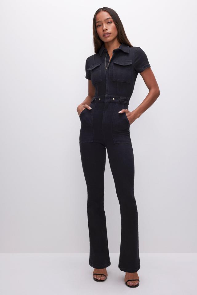 FIT FOR SUCCESS BOOTCUT JUMPSUIT | BLACK001 Product Image