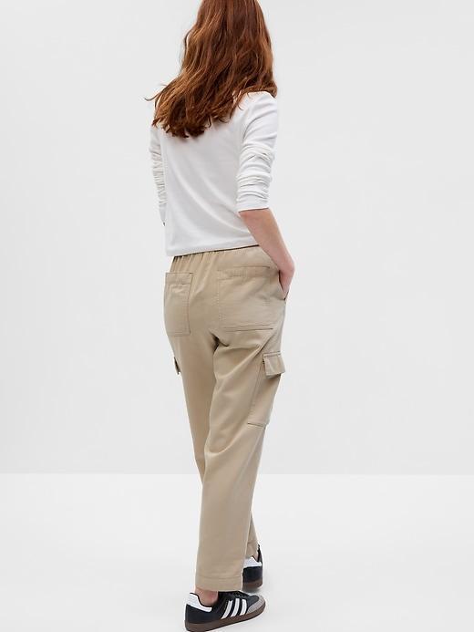 Mid Rise Twill Cargo Pants Product Image