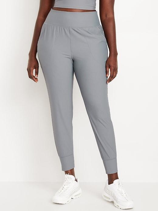 High-Waisted PowerSoft Rib 7/8 Joggers Product Image