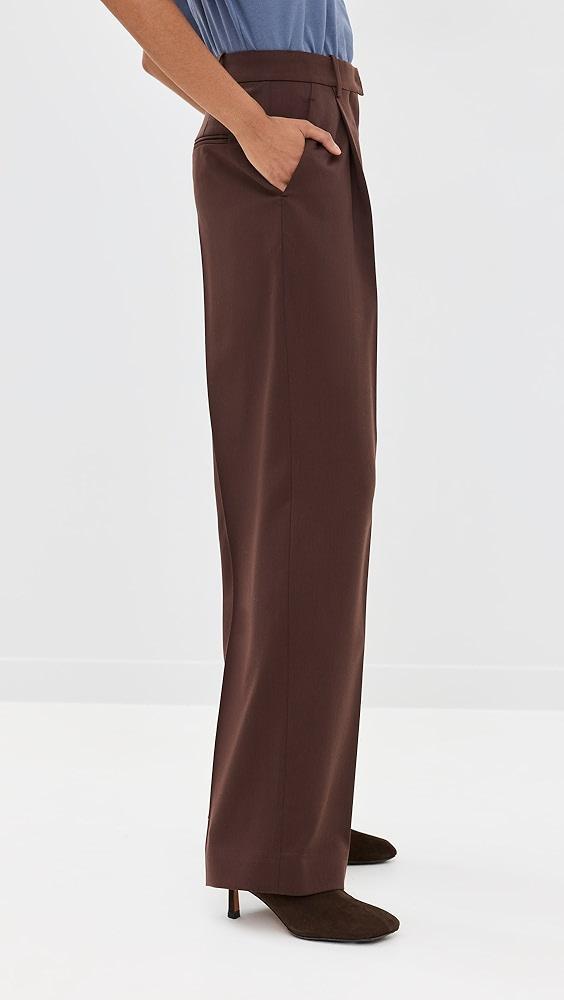 Another Tomorrow Relaxed Wide Leg Pants | Shopbop Product Image