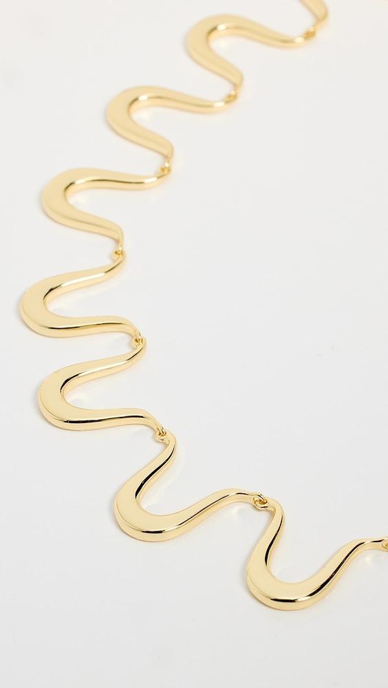 By Adina Eden Thin Squiggle Necklace | Shopbop Product Image