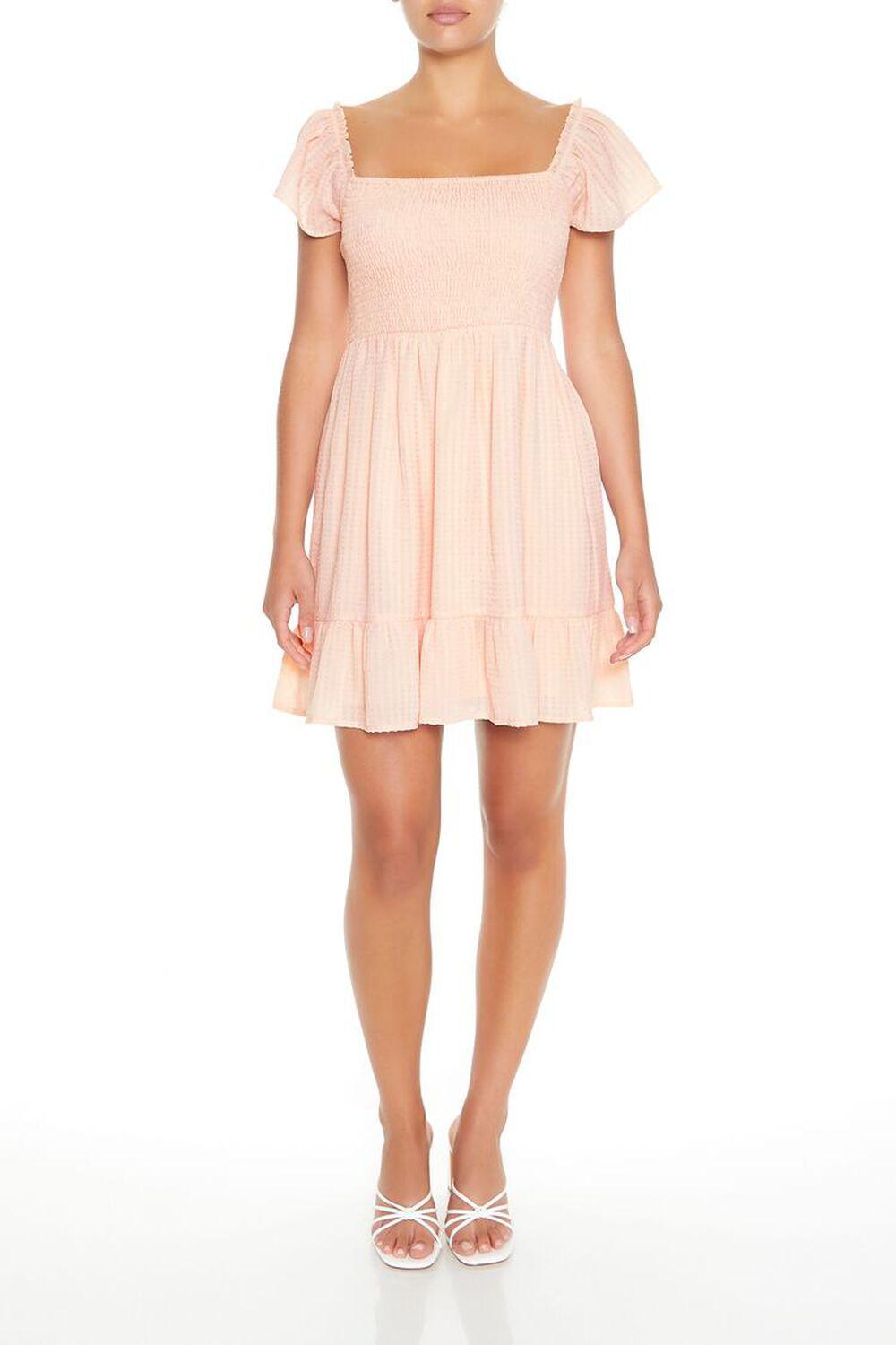 Chiffon Butterfly-Sleeve Mini Dress | Forever 21 Product Image