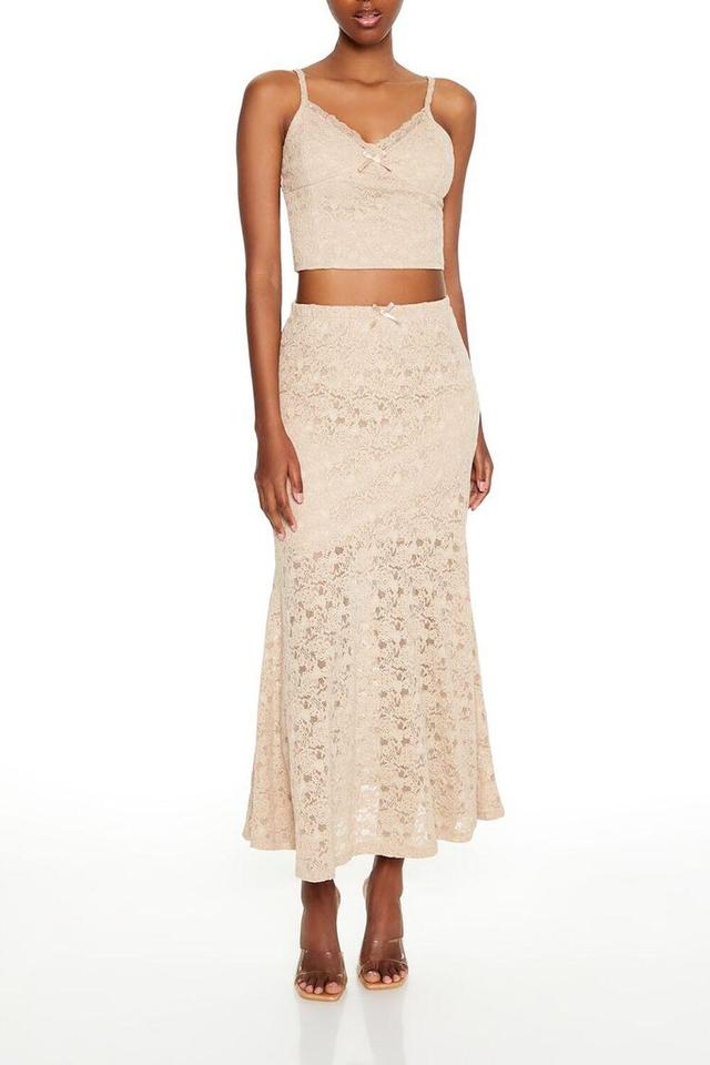 Lace Cami & Mermaid Maxi Skirt Set | Forever 21 Product Image