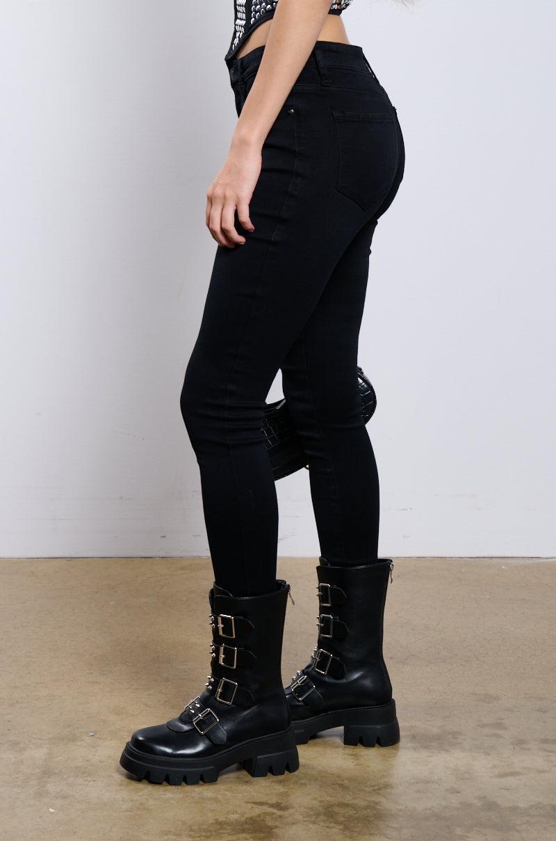 FLEX FIT EXTREME STRETCH HIGH WAISTED SKINNY JEANS Product Image