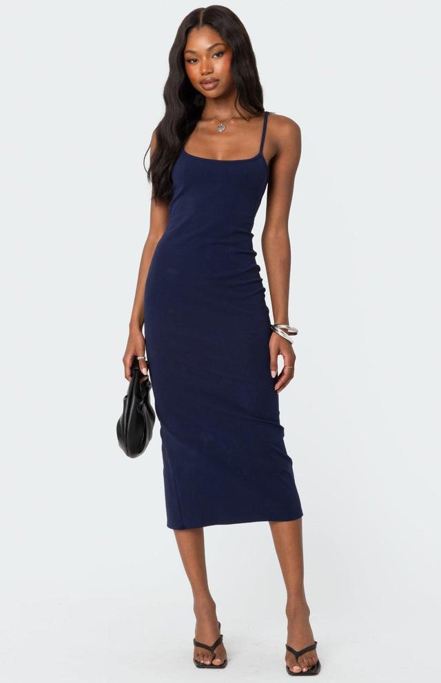 Air Back Slitted Midi Dress Product Image