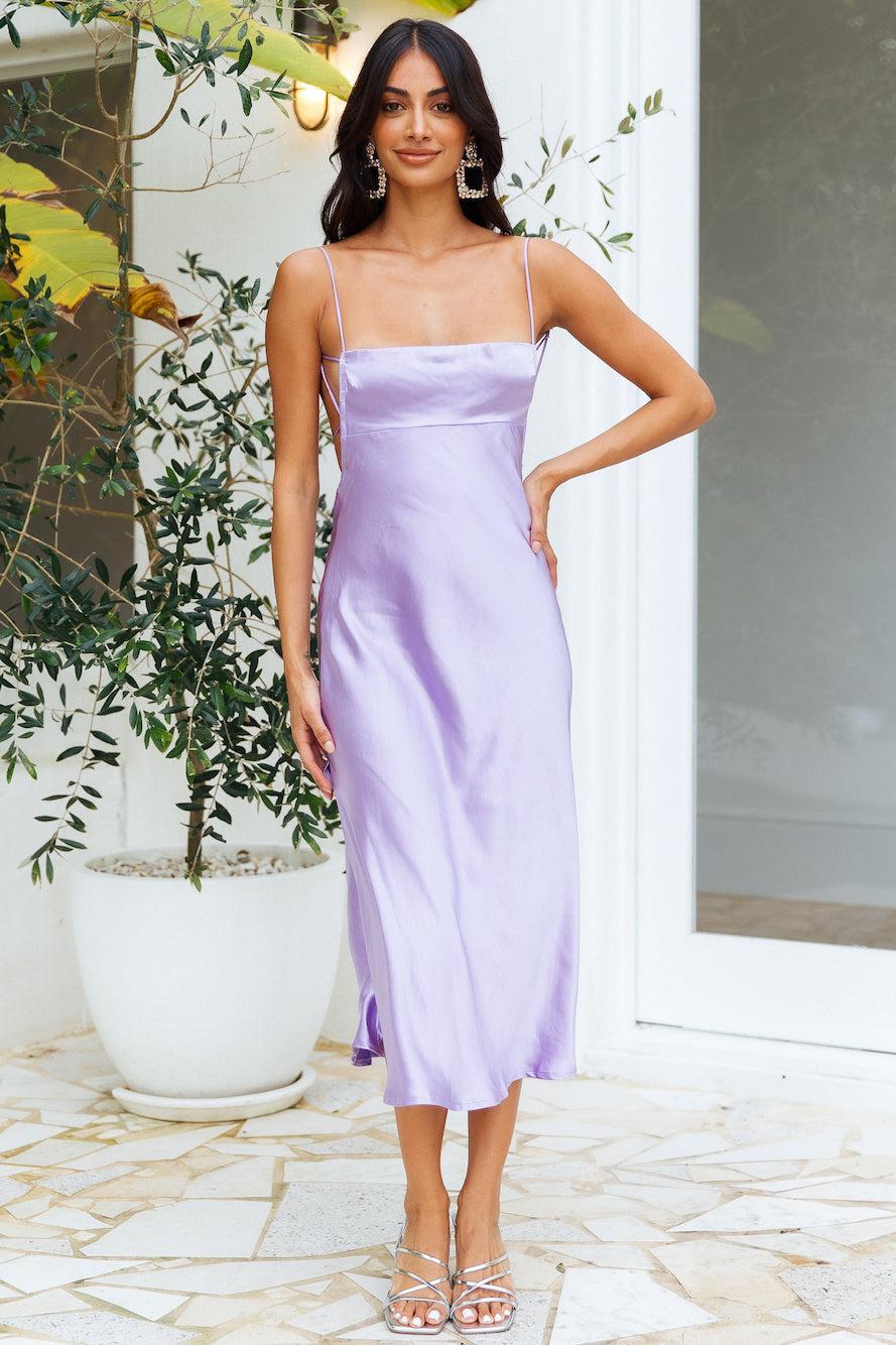 No Advice Midi Dress Lilac  Product Image