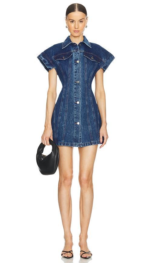 Short Sleeve Denim Mini Dress product image