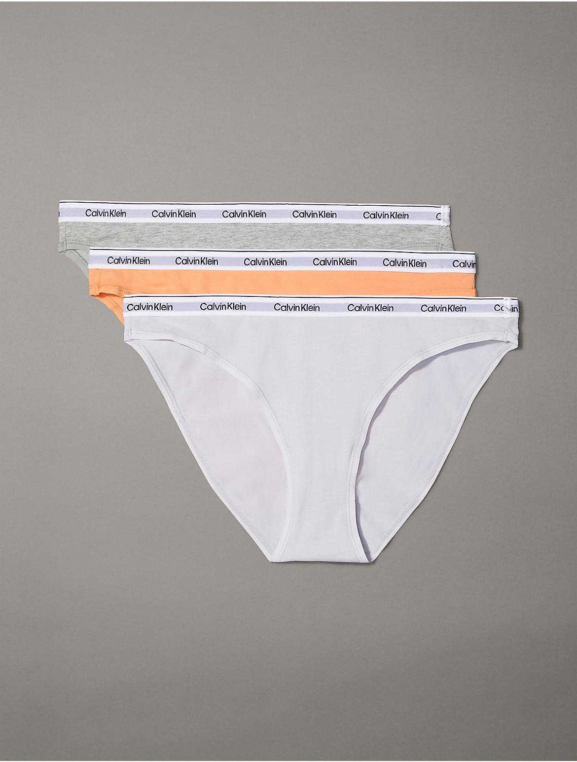 Calvin Klein Womens Modern Logo 3-Pack Bikini - Multi - L Product Image