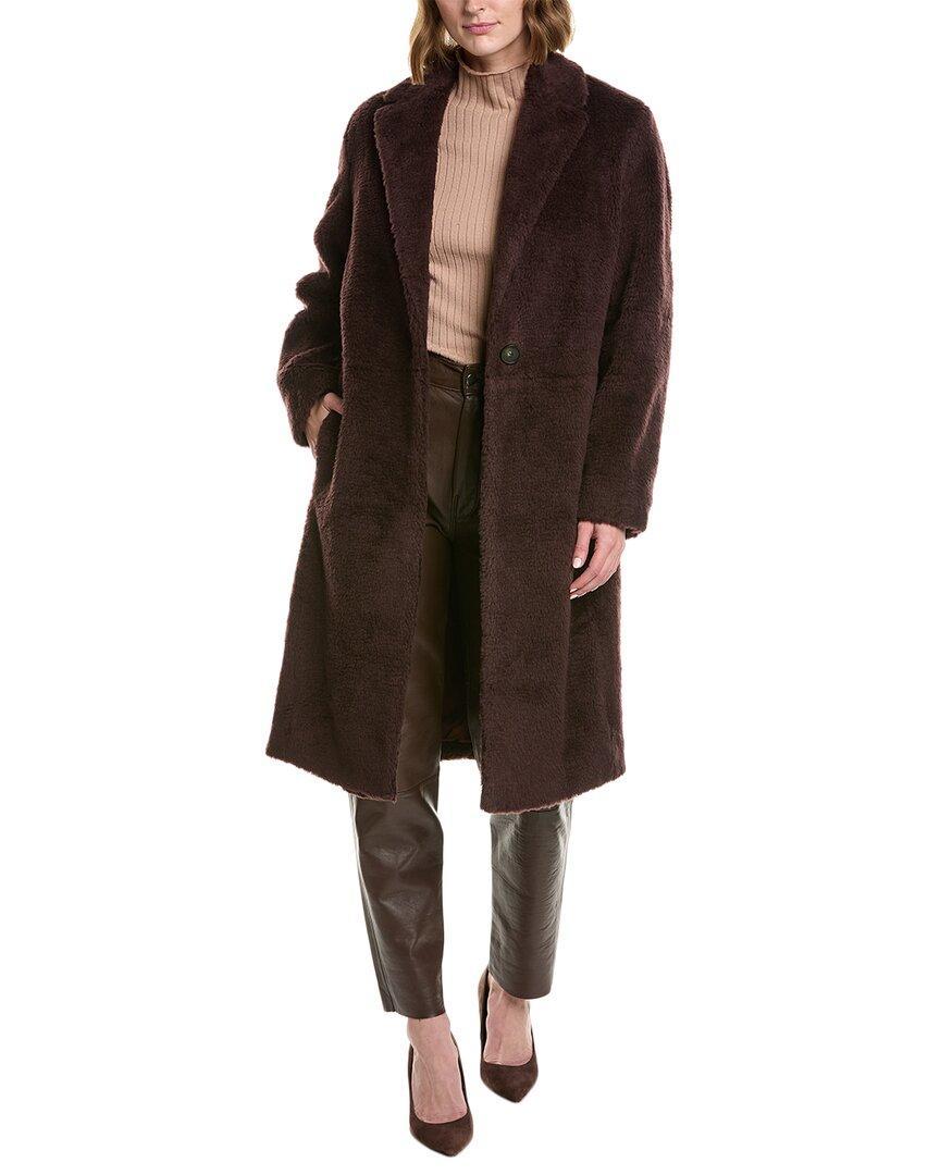 Wool-blend Coat In Brown product image