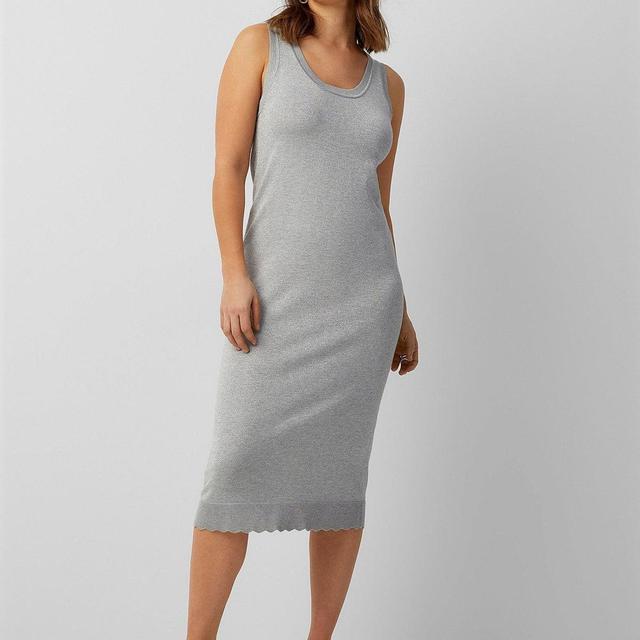 Mila Shimmer Dress - Silver Product Image