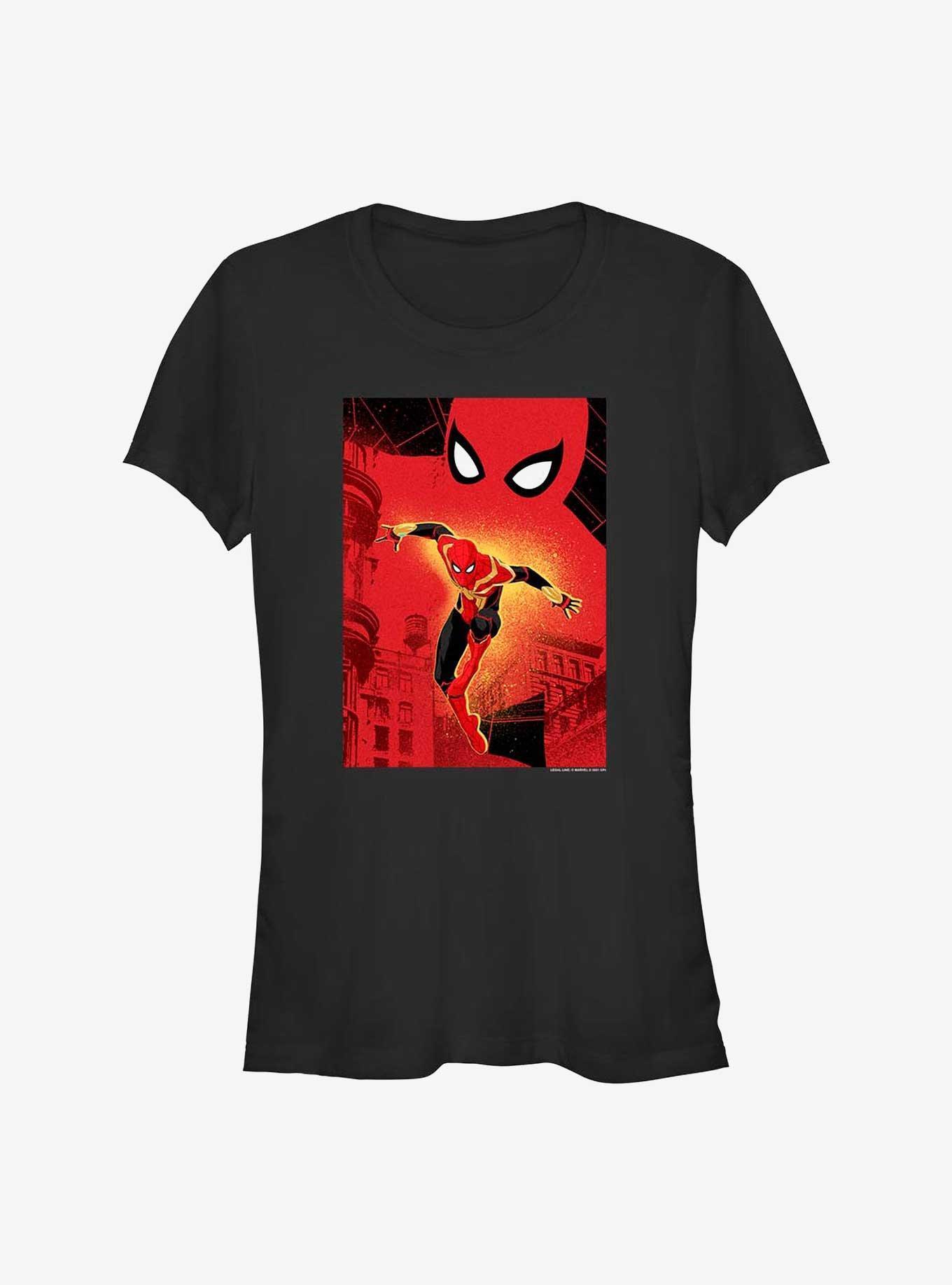 Marvel's Spider-Man Web Swinging Girl's T-Shirt Product Image