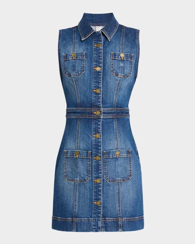 Katalina Sleeveless Denim Mini Dress Product Image