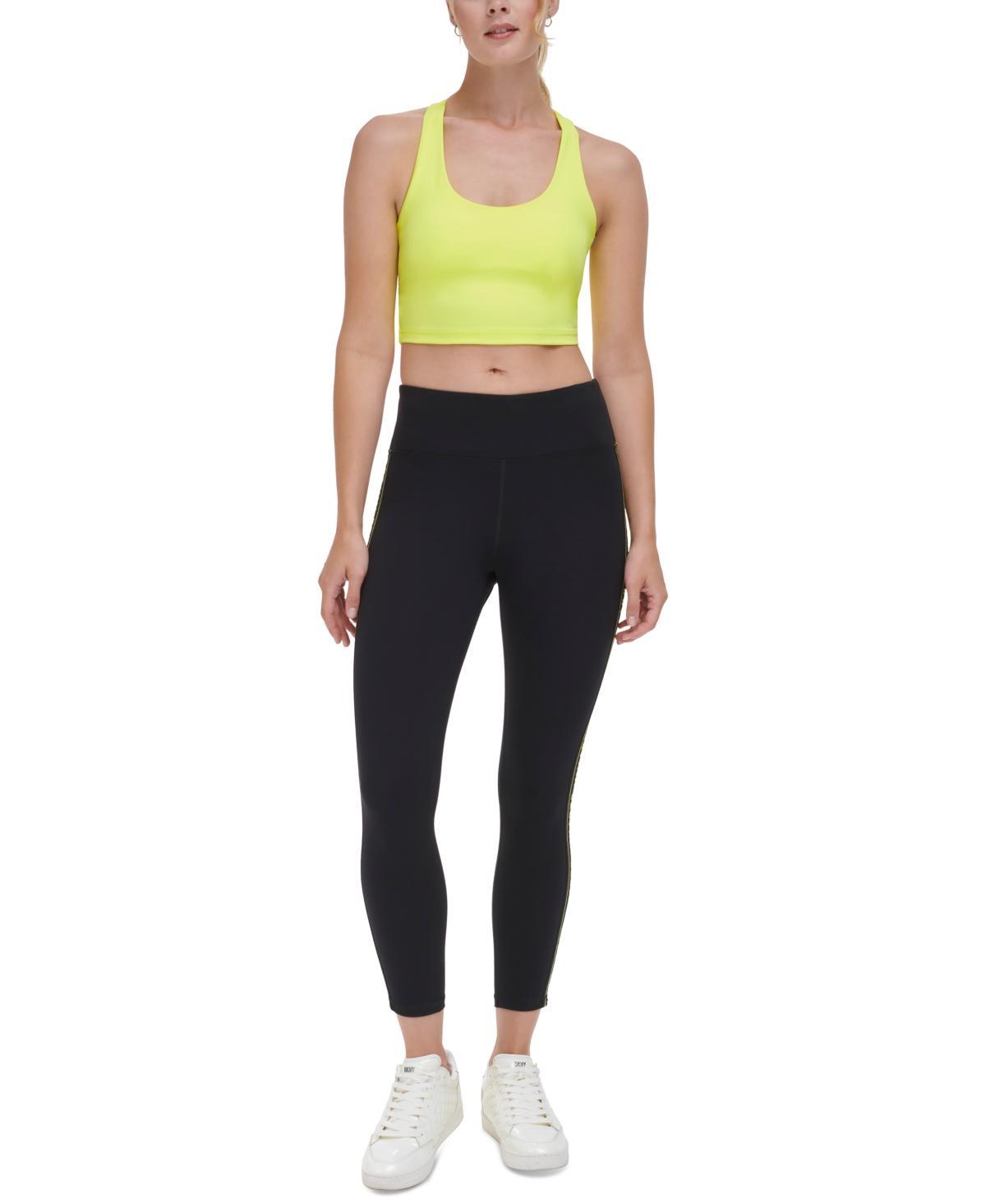 Dkny Sport Womens High-Waist Logo Tape Leggings - Blk Product Image