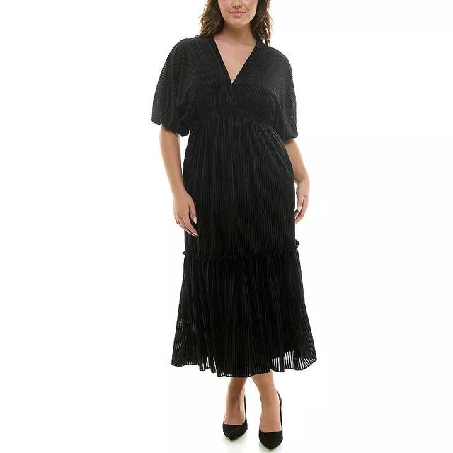 Plus Size Taylor Smocked Waist Dolman Sleeve Dress, Womens Product Image